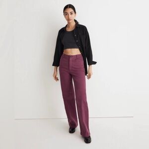 Madewell Emmett 2.0 Wide Leg Pants, in color Iris Bloom, Fits like size 25